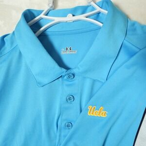 UCLA‎ Bruins Under Armour Golf Polo Shirt Men's XL Blue Performance